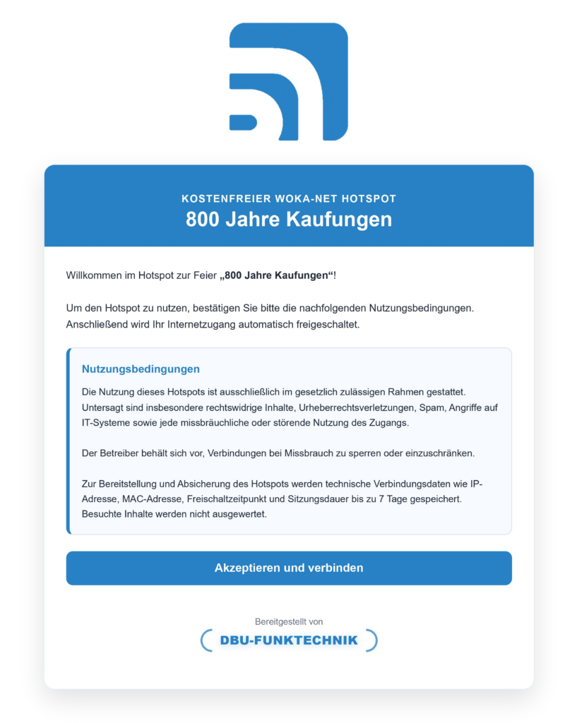 800 jahre kaufungen hotspot